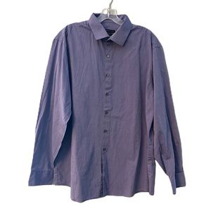 Van Heusen Studio Slim Fit Wrinkle Free Stretch Dress Shirt 17 34/35 Pur…